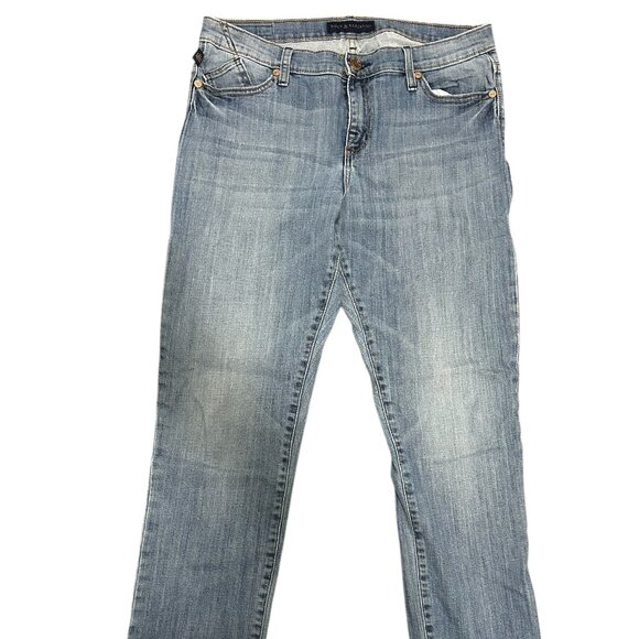 Rock & Republic Skinny Fit Women's Light Blue Jeans Sz 14 Denim Rx - Picture 1 of 7